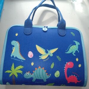 Kids Dinosaur Print Blue Bag